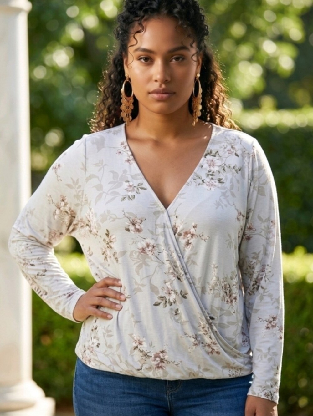 Torrid Super Soft Floral Wrap Top Plus Size Blouse Surplice Feminine Cottage🇺🇦